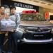 UNDIAN PAJERO. PT Mitsubishi Motors Krama Yudha Sales Indonesia mengundi Gebyar Hadiah Akhir Tahun yang merupakan promosi penjualan periode Oktober—Desember 2019 pada gelaran Mitsubishi Motors Auto Show di Mal Central Park, Jakarta, Sabtu (18/1). Undian ini menyediakan 1 unit Pajero Sport Ultimate sebagai hadiah utama.
n DOKUMENTASI MMKSI