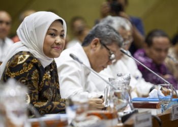 Menteri Ketenagakerjaan (Menaker) Ida Fauziyah. (ANTARA/DHEMAS REVIYANTO)