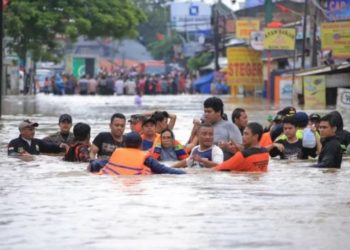 Banjir di Cileduk, Tangerang, Banten. Antara Foto