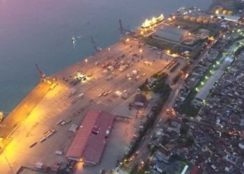 Pelabuhan Panjang denyut ekonomi Lampung. (DOK.LAMPUNG POST)