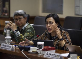 Menteri Keuangan Sri Mulyani Indrawati. (ANTARA/DHEMAS REVIYANTO)