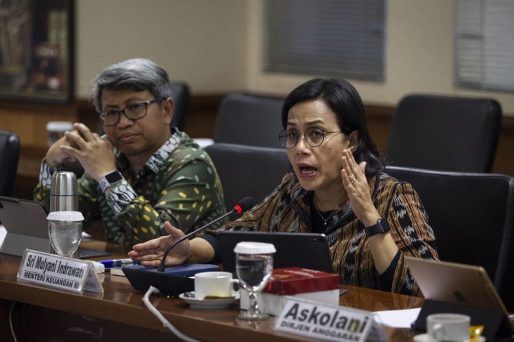 Menteri Keuangan Sri Mulyani Indrawati. (ANTARA/DHEMAS REVIYANTO)