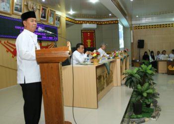 PERENCANAAN KERJA. Forum Konsultasi Rencana Kerja Pemerintah Daerah (RKPD) Lampung Utara 2021 berupaya meningkatkan pembangunan ke depan dilaksanakan di ruang Tapis Sekdakab setempat, Rabu (4/3). n DOK DISKOMINFO LAMPURA