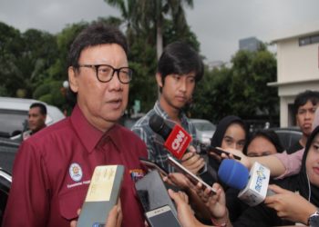 Menteri Pendayagunaan Aparatur Negara dan Reformasi Birokrasi (Menpan RB), Tjahjo Kumolo. (MI/FRANSISCO CAROLIO HUTAMA GANI)