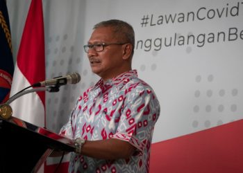 Juru bicara Gugus Tugas Percepatan Penanggulangan Covid-19 Achmad Yurianto. (ANTARA/DHEMAS REVIYANTO)