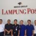 Jajaran PT KAI Divre IV Tanjungkarang mengunjungi Kantor Harian Umum Lampung Post, Senin, 9 Maret 20020. Lampost.co/Atika Oktaria