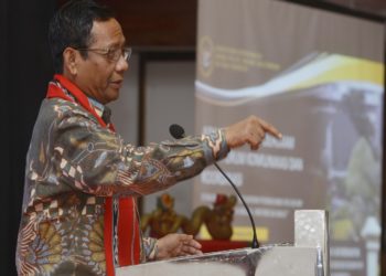 Menteri Koordinator Bidang Politik Hukum dan Keamanan (Menko-Polhukam) Mahfud MD. (MI/MOHAMAD IRFAN)