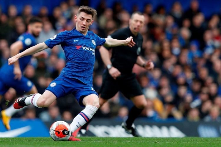 Gelandang Chelsea, Billy Gilmour(AFP/ADRIAN DENNIS)