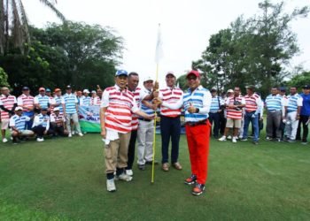 PT Bukit Asam sukses menggelar turnamen golf di Padang Golf Sukarame, Bandar Lampung, Sabtu (7/3).(DOK PT BA)