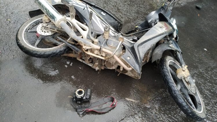 Polisi Buru Pelaku Tabrak Lari Fotografer Lampung Post