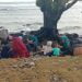 PANTAI BATURAME. Suasana wisata di tengah pandemi Covid-19 di Pantai Baturame Kalianda, Lampung Selatan. LAMPUNG POST/PERDHANA WIBYSONO