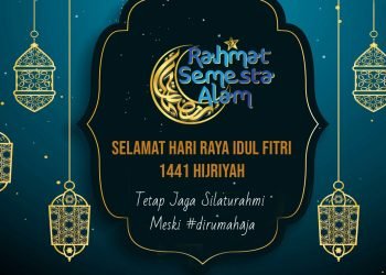 Ucapan Idulfitri Lampung Post. (Lampost)