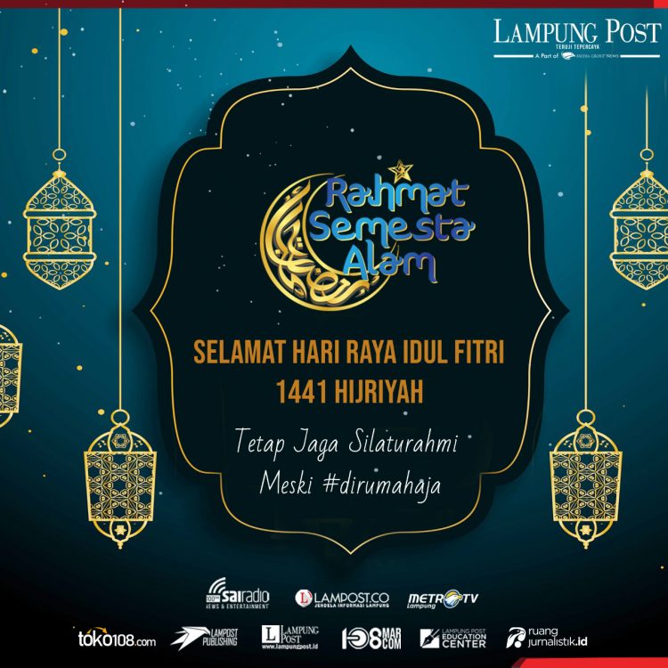 Ucapan Idulfitri Lampung Post. (Lampost)