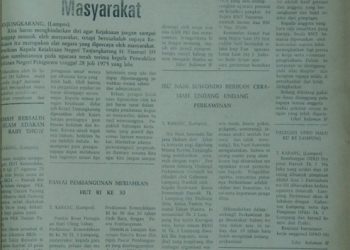 ARSIP LAMPUNG POST, KAMIS 31 Juli 1975