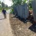 SAMPAH DIANGKUT. Lokasi tumpukan sampah di tepi jalan yang sudah diangkut petugas. DOK WARGA