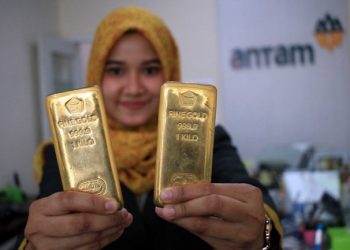Harga Emas Antam Anjlok 4 Hari Beruntun