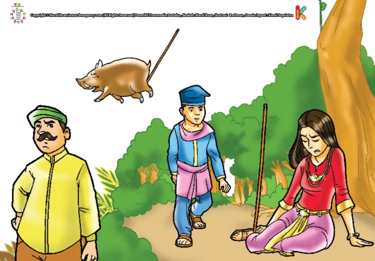 Ilusttrasi cerita anak Si Penyumpit. (DOK.EBOOKANAK)