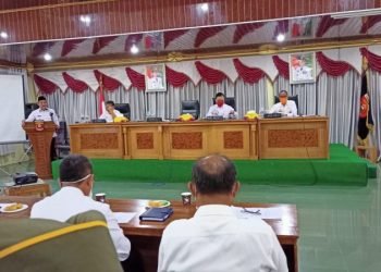 Rakor POP Triwulan I dan II Pemkab Lambar. Eliyah