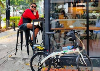 Dok Dominicus Aryo, Penggemar sepeda./ MI