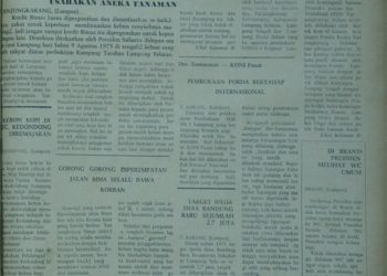 ARSIP LAMPUNG POST EDISI SENIN 11 AGUSTUS 1975
