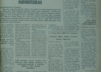 ARSIP LAMPUNG POST, KAMIS 7 AGUSTUS 1975