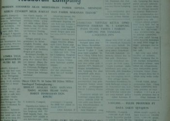 ARSIP LAMPUNG POST, JUMAT 8 AGUSTUS 1975