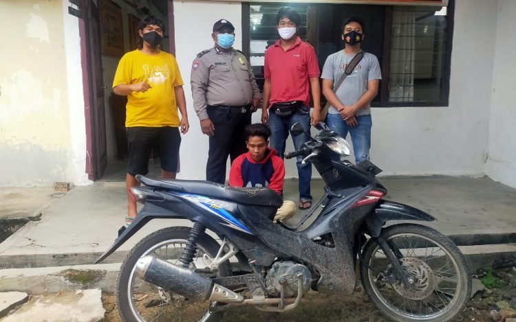 Pencuri Motor Ditangkap Massa