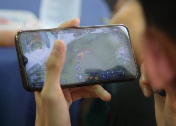 Kompetisi gim olnine mobile legend yang diselenggarakan dalam rangkaian HUT ke-46 Lampung Post. LAMPUNG POST/SUKISNO