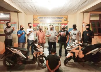 Pencuri Motor Tabrak Pikap Saat Kabur