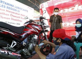 Lembaga Kursus dan Pelatihan Sinar Nusantara memberikan pelatihan teknis sepeda motor. (MEDCOM)