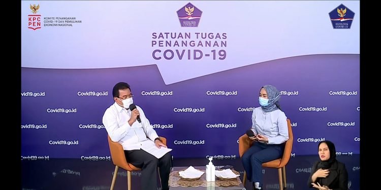 Jubir Pemerintah untuk Covid-19 Prof Wiku Adisasmito dalam Talkshow Menjemput Asa Vaksin Covid-19 BNPB, Senin (19/10).