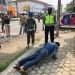 Warga terjaring operasi Yustisi yang digelar Polres Pringsewu dan aparat gabungan TNI dan Satpol PP karena tidak menerapkan protokol kesehatan.