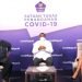 Romo Vincentius Adi dan Sekretaris Umum Persekutuan Gereja Gereja di Indonesia Pdt Jacklevyn Frits Manuputty saat live streaming BNPB Indonesia, Senin (21/12).