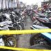 SITA MOTOR. Satlantas Polresta Bandar Lampung menyita dan menilang 170 sepeda motor berbagai tipe yang menggunakan knalpot tidak sesuai ketentuan atau di atas batas normal mulai dari 80-90 desibel, di Mapolresta Bandar Lampung, Selasa (12/1).
LAMPUNG POST/ZAINUDDIN