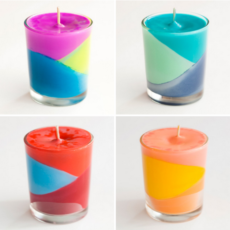 Lilin aneka warna yang cantik. (DOK)