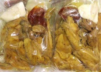 Ayam beku siap olah. (LAMPUNG POST/APRIESTI L)