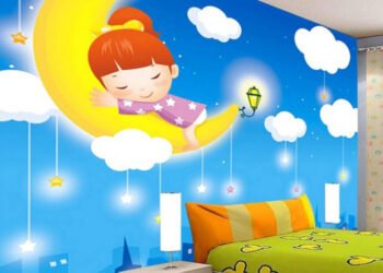 Wallpaper kamar anak yang bikin nyaman. (DOK)