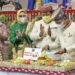 Ketua DPRD Lampung Mingrum Gumay memotong tumpeng yang diserahkan untuk Gubernur Lampung Arinal Djunaidi saat rapat paripurna istimewa dalam rangka HUT ke-57 Provinsi Lampung di gedung DPRD Provinsi Lampung, Kamis (18/3).
n LAMPUNG POST/ZAINUDDIN/ISTIMEWA