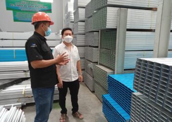 Pabrik baja ringan Sunplus di Metro. (DOK.LAMPUNG POST)