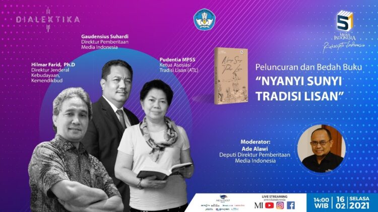 Bedah buku Nyanyian Sunyi Tradisi Lisan. (DOK.MI)