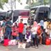 Tahun ini pemerintah tak membolehkan mudik karena vaksinasi belum kelar. (DOK.LAMPUNG POST)