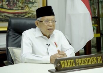 Wakil Presiden Ma'ruf Amin - - Foto: Medcom/ Fachri