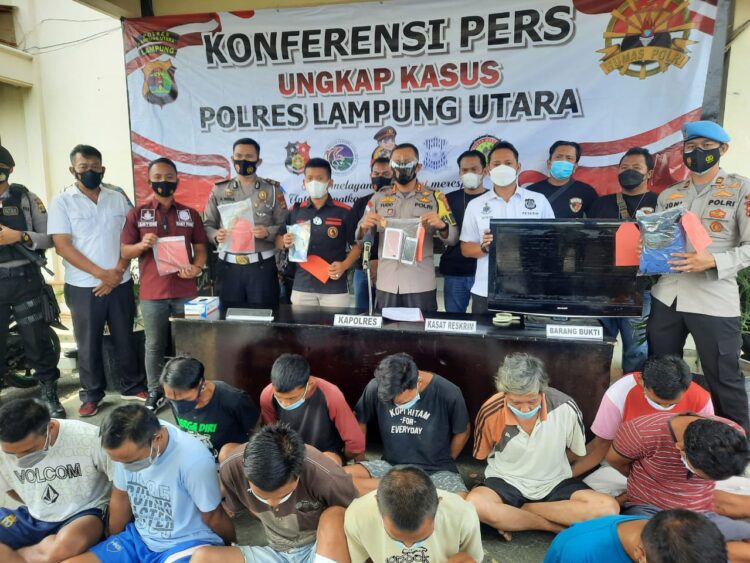 23 Pelaku Kejahatan Dibekuk Anggota Polres Lamteng