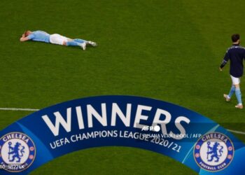 Chelsea menjuarai Liga Champions usai mengalahkan Manchester City. (AFP/Susana Vera)