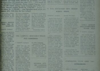 Lampung Post edisi Sabtu, 30 Agustus 1975