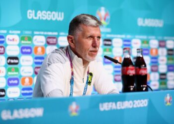 Pelatih Ceko Jaroslav Silhavy. (AFP/UEFA)