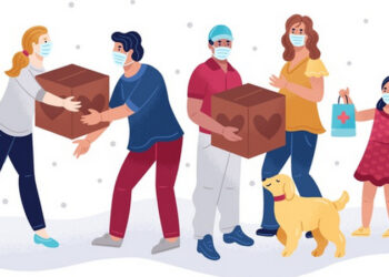 Bantuan buat orang terdampak Covid-19. Ilustrasi)