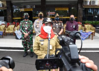 Wali Kota Sosialisasi Penerapan PPKM Level 4 ke Pedagang