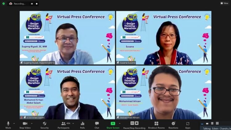 HiLo Teen Design Thinking Marathon 2021. (Dok. PT Nutrifood Indonesia - HiLo)