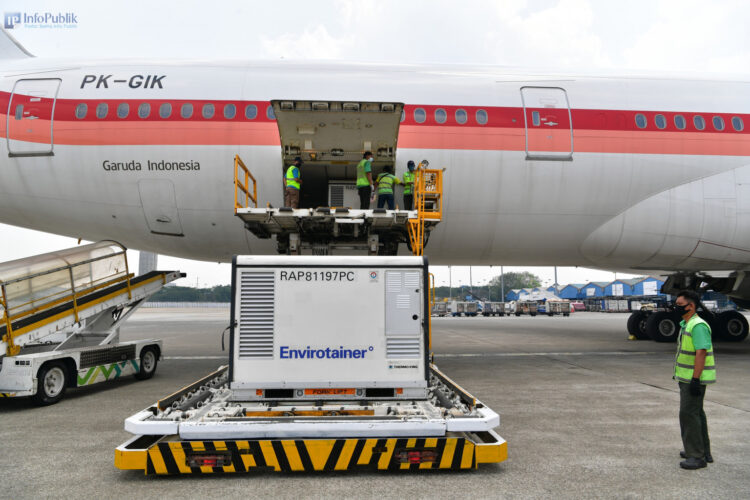 5 juta dosis vaksin Sinovac dalam bentuk jadi dengan merek Coronavac dan 1.086.000 dosis Astrazeneca tiba di Tanah Air, Jumat (27/8).